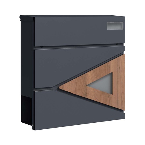 Schartec wood design letterbox - wood,