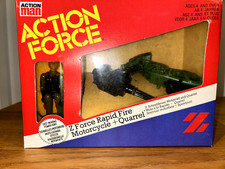 Action Force Quarrel and Rapid Fire Motorcycle Boxed Z-Force Palitoy Unopened