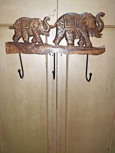 Hand carved indian mango wood - carved,