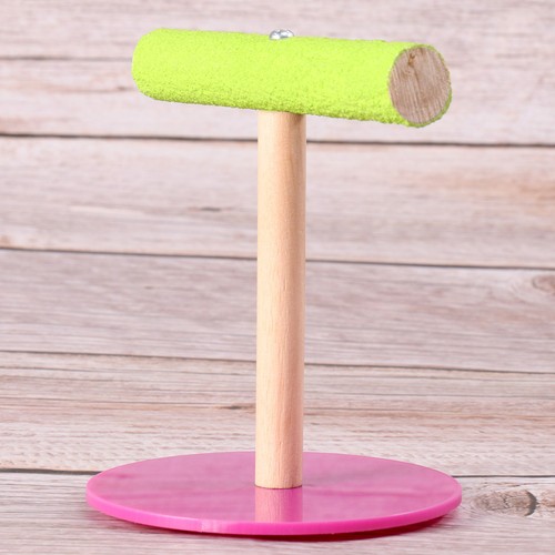 Reusable bamboo parrot - bamboo, stand