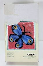 Caron Rug Hooking Kit Butterfly Includes Canvas Yarns and Instructions Used