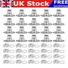 20x Turn Button Fastener with Eyelet & Washer Kit for Boat Cover / Canopy Fixing