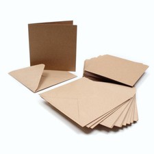 Pack 50 Blank Kraft Cards &