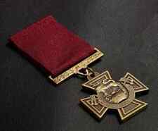 Full Size Replica Victoria Cross Medal & Ribbon. free velvet gift bag