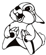 Thumper rabbit decal sticker