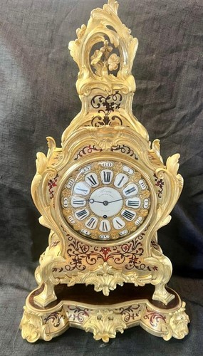 Antique clock rare large - , fusee