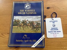 1992 Martell Grand National Racecard & Paddock Enclosure Transfer