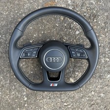 GENUINE 2018 AUDI A4 S4 RS4 B9 - BLACK LEATHER STEERING WHEEL - 8W0419091DJ