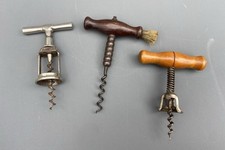 x3 vintage CORKSCREWS real bristles / ball bearings / Monopol