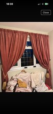 Vintage Pink Velvet Curtains