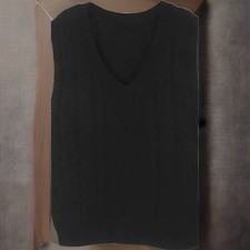 Black Knitted Stretch Vest S
