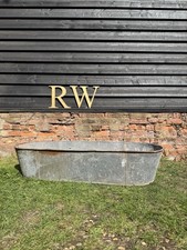 Vintage Galvanised Water Trough Planter Pond Bath / Lavender Planter Plant Pot