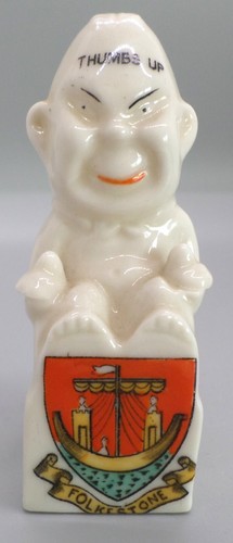 Carlton crested ware thumbs - carlton, "thumbs