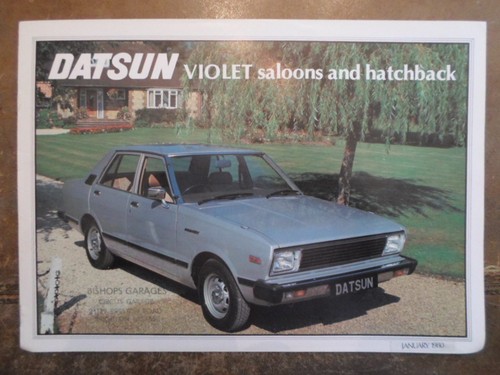 Datsun violet range - orig, 1980