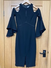 LADIES SIZE 6 BLACK COLD SHOULDER PARTY/COCKTAIL DRESS, COAST