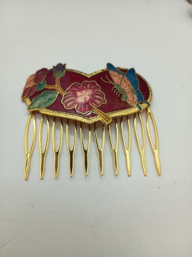 Vintage cloisonne enamel - cloisonne, hair