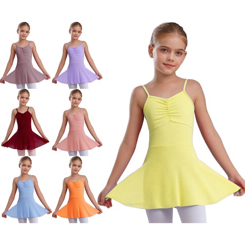 Girl front ruched ballet - front,