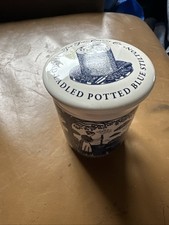 Bin Stilton Pot Blue/White
