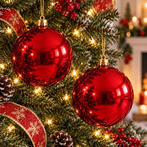 Large christmas baubles 14cm - large,