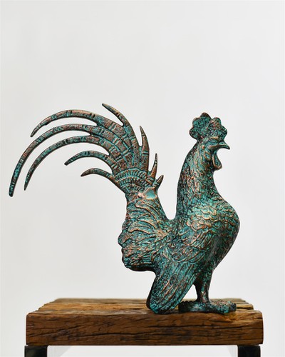 Robert rooster verdigris - "robert",