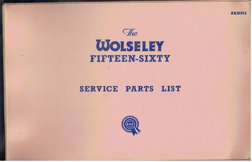 Wolseley fifteen sixty - wolseley, 15/60