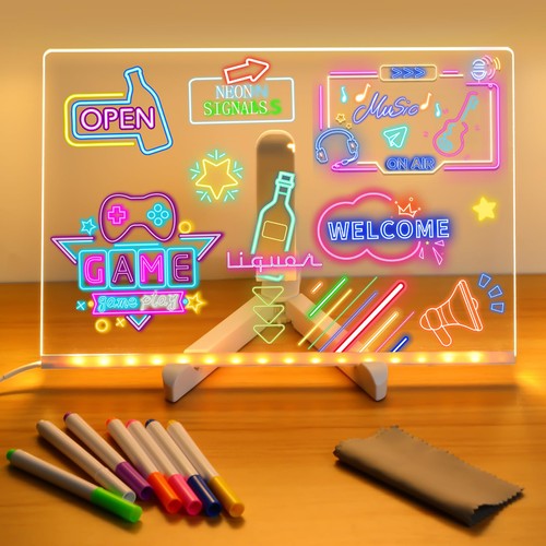 Note board led drawing - note,