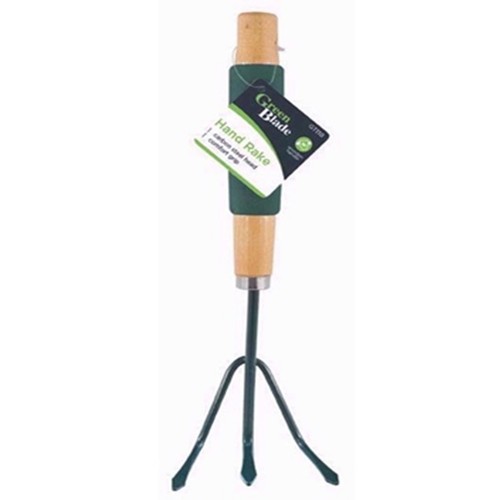 Wooden handle hand cultivator - hand,