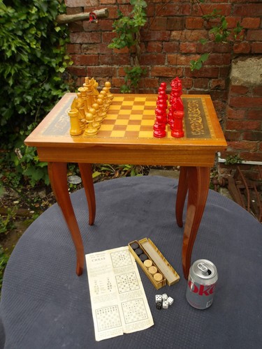 Vintage unbranded wooden - wooden, chess
