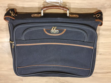 ANTLER Folding Suit Carrier Hanging Travel Garment Bag Dress Hangers Blue Tan