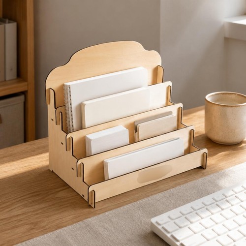 Wooden greeting card display - card,
