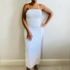 Zara White Linen Blend