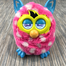Furby Boom Pink White Polka