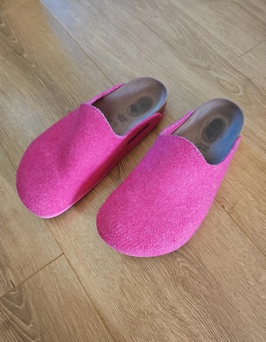 Birkenstock pink felt clogs - pink,