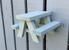 Squirrel/Bird Mini Picnic Table Feeder Table ~ Cuprinol ~ Fresh Rosemary ~ Paint