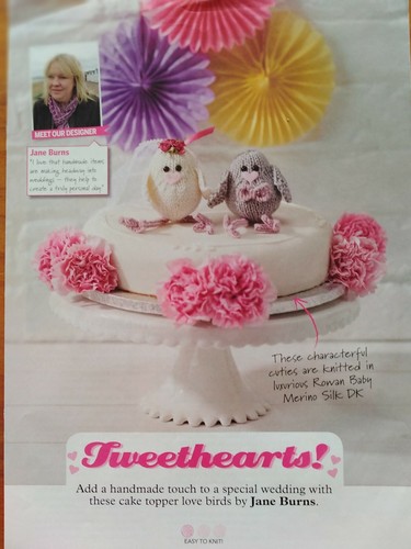 Tweethearts knitted cake - tweethearts,