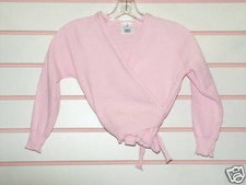 Girls Knitted Ballet Wrap Crossover Cardigan