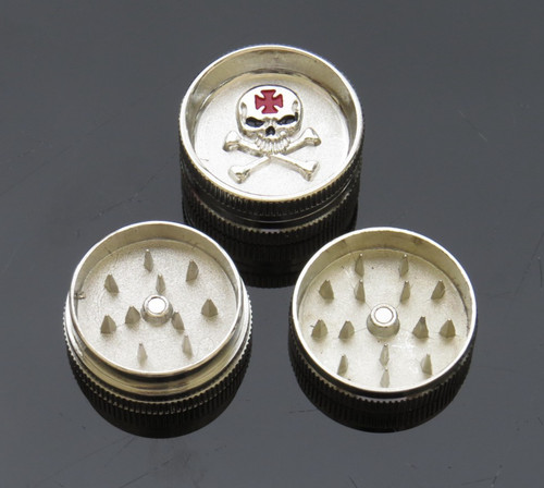 Small silver herb grinder - silver,