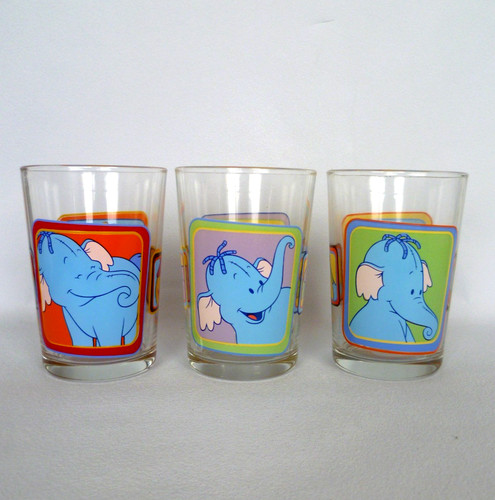 Vintage disney glass set 3 - disney,