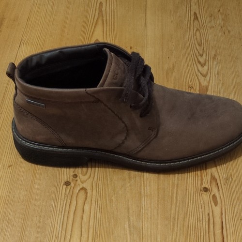 Ecco brown leather chukka - leather,