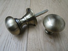ANTIQUE BRASS Door Knobs rim