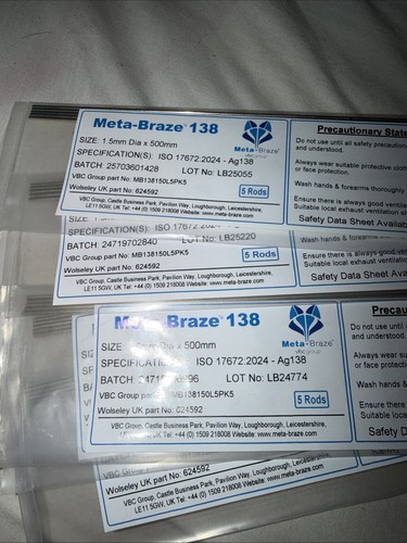 Meta braze 138 brazing rods - 138,