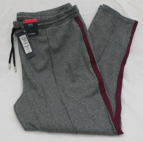 Stretchy dogtooth trousers - m&s,