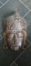 Buddha Hand Carved Wall Face Mask