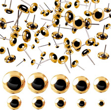 TOAOB 100Pcs Brown Glass Eyes