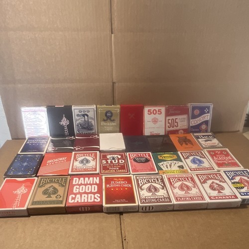 Lot playing card decks - 32,
