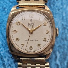 Vintage 9k Solid Gold Tudor Royal Hand-Winding Men's Wristwatch