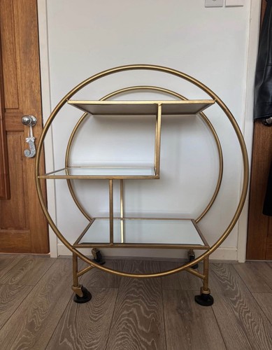 Gold drinks trolley vintage - drinks,