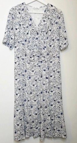David nieper blue white dress - david,