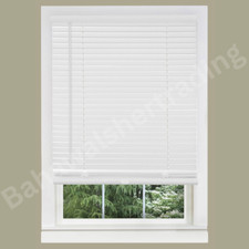 White PVC Blind Wood Effect