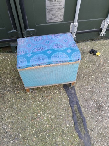 Lloyd loom style basket - loom,